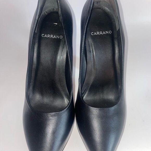 GORGEOUS!!❤️🔥❤️Carrano Sleek & Sexy Black Flared Heels - Picture 14 of 14